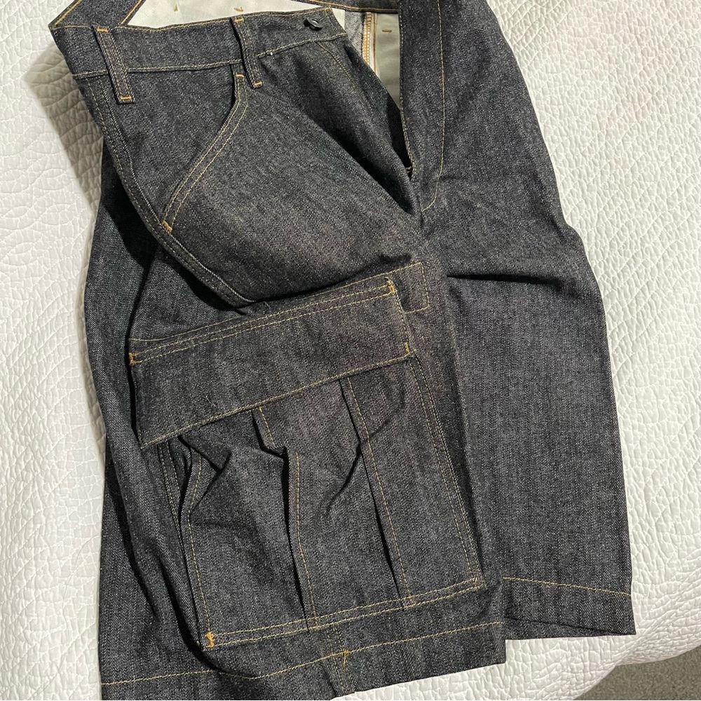 Rare Vintage vtg polo jeans company military cargo shorts like new - Picture 7 of 7
